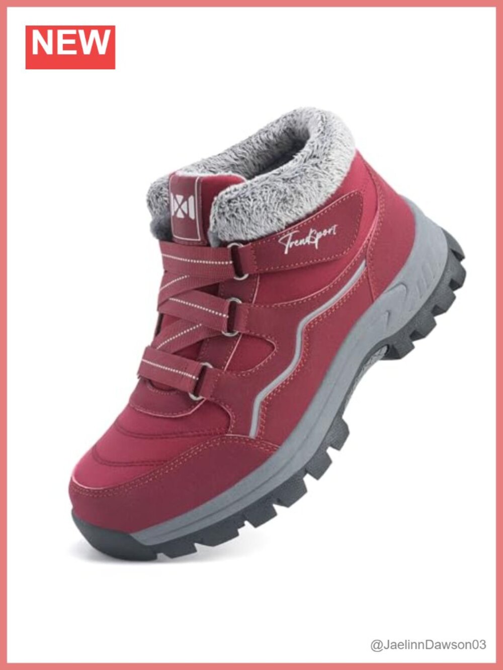 Womens Winter Snow Boots Fur Lined Ankle Booties Non-Slip Outdoor